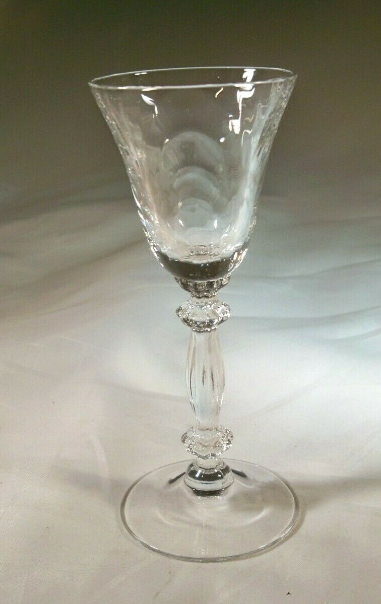 Cambridge Glass Caprice Crystal #300 Stem 1-ounce 4-1/2" Tall Cordial Goblet!