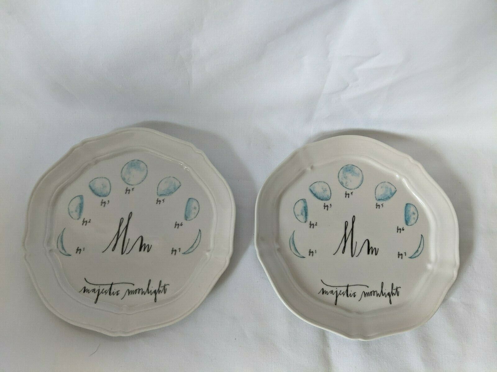 Pair Of Majestic Moonlight Dishes - Linea Carta - Anthropologie