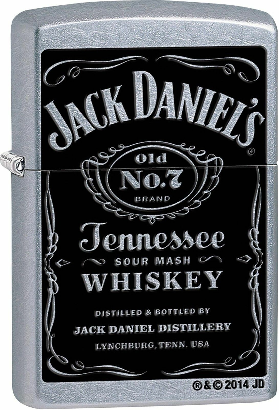 Zippo Windproof Street Chrome Jack Daniels Lighter, 24779, New In Box
