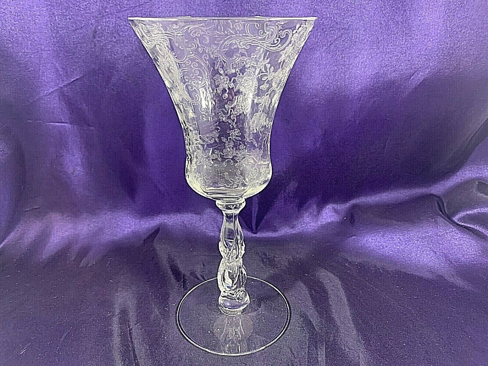 Cambridge Crystal - Chantilly (stem 3600) Water Goblet 7 7/8"